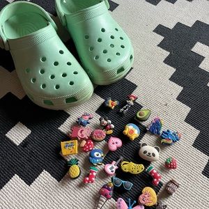 Mint Crocs+ jibbets